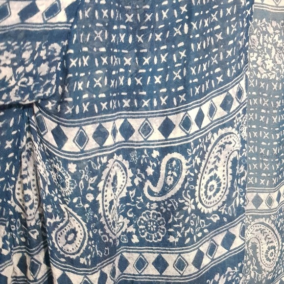 Amuse Society Evermore Blue Kimono Cardigan Swim Coverup Boho Kimono XS/S - Picture 6 of 11